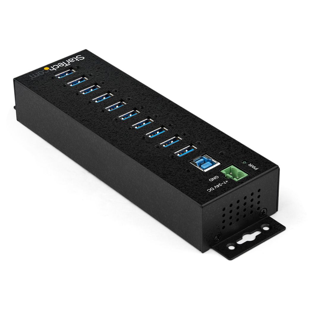 Startech 10-portos USB3.2 HUB Black