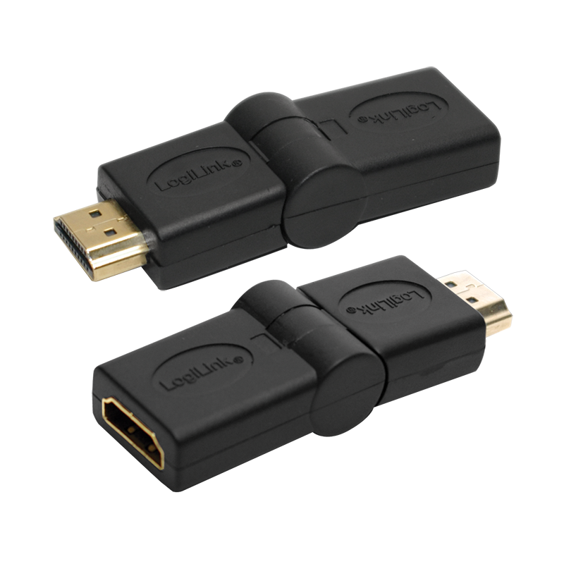 Logilink AH0011 HDMI 180° slewable adapter Black