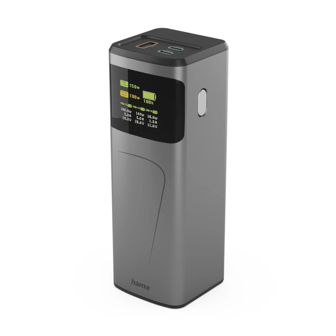 Hama ”High Power” 150W 24000mAh PowerBank Grey