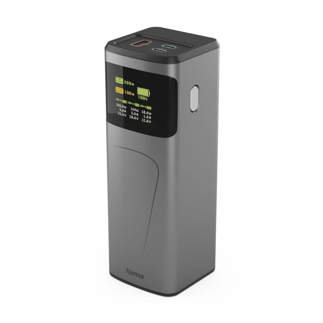 Hama ”High Power” 200W 24000mAh PowerBank Grey