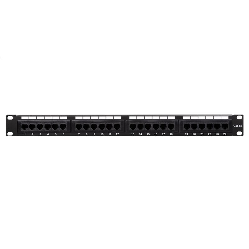 Logilink Cat.5e Patch Panel 24 ports unshielded 19 inch rack mount Black