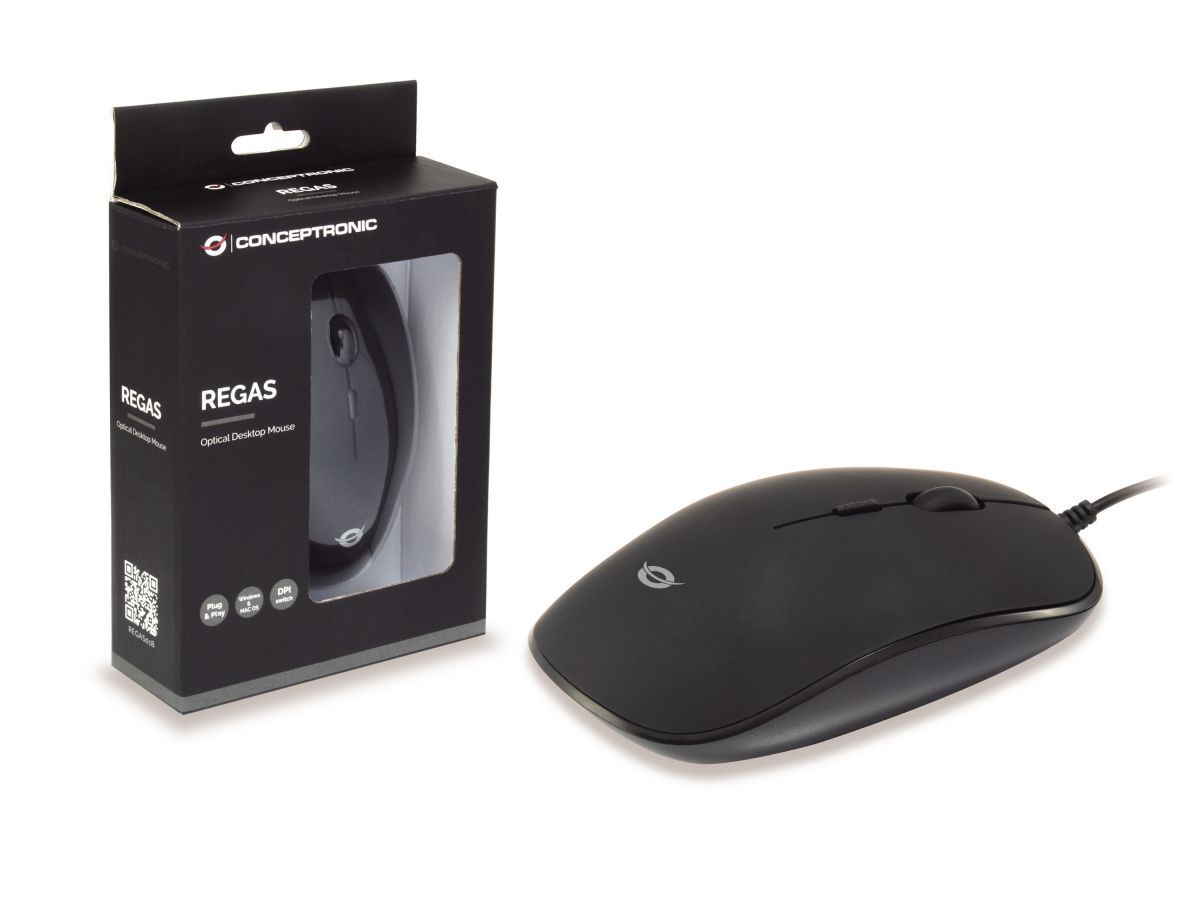 Conceptronic  Regas Mouse Black