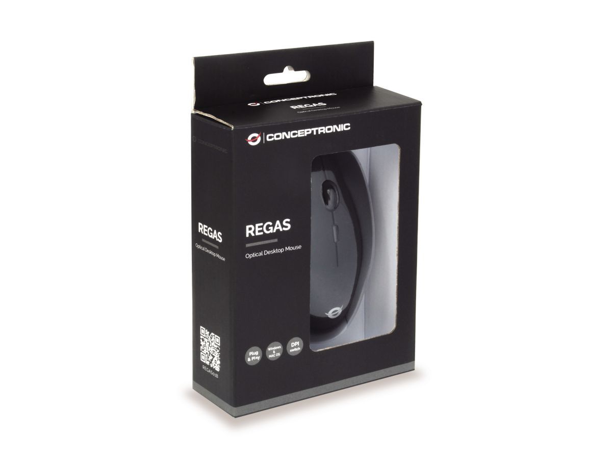 Conceptronic  Regas Mouse Black
