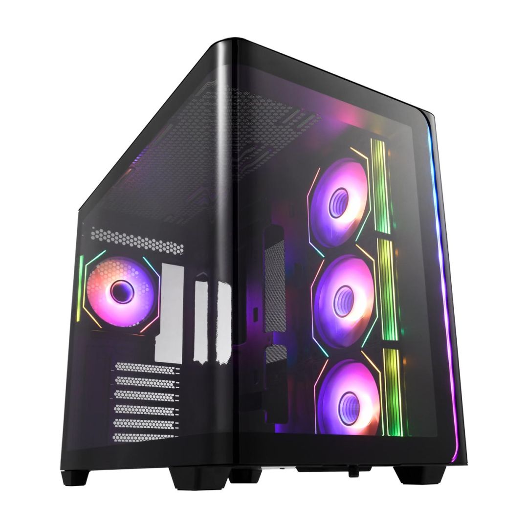 FSP M580 RGB Tempered Glass Black
