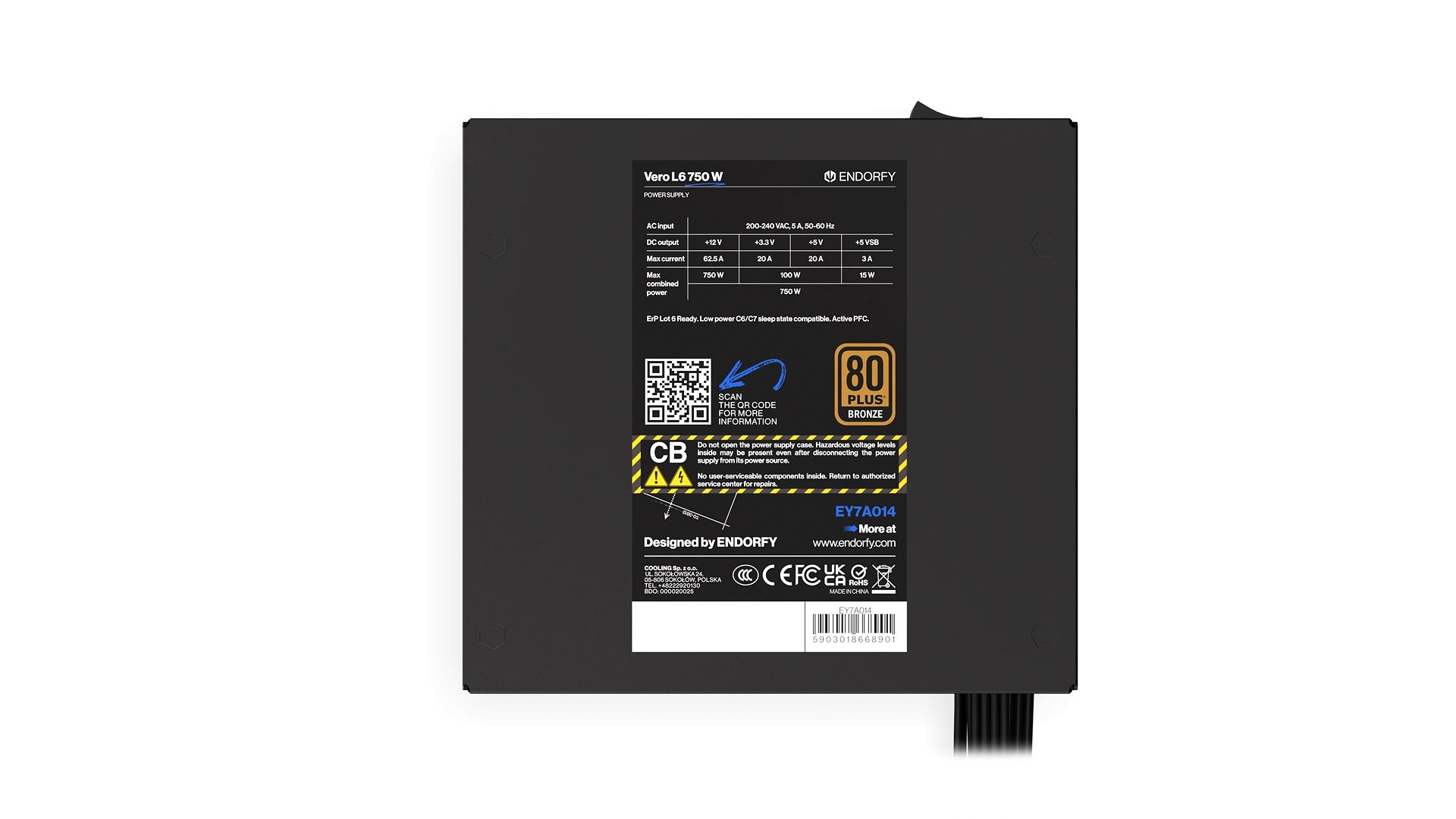 Endorfy 750W 80+ Bronze Vero L6