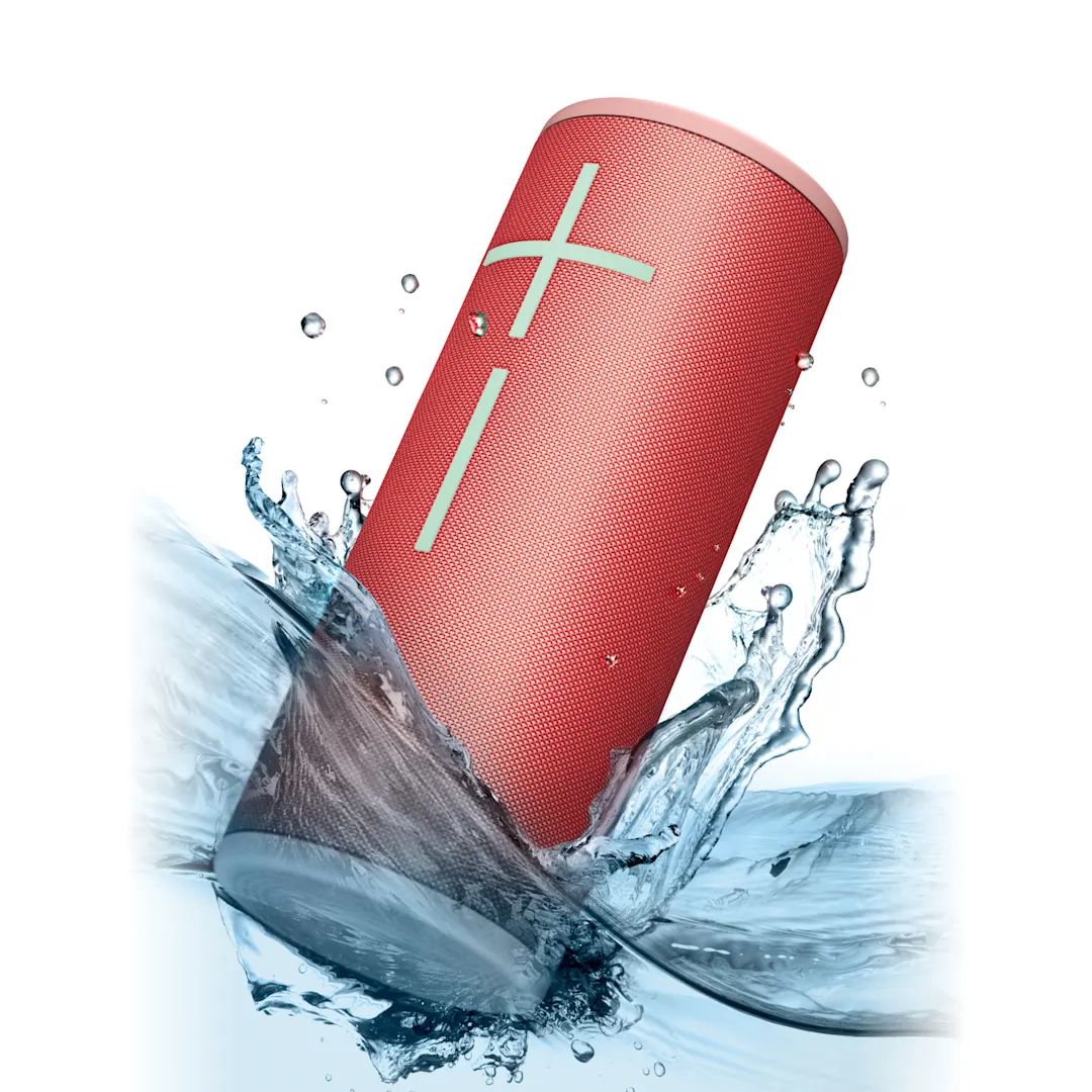 Logitech Ultimate Ears Boom 4 Wireless Bluetooth Speaker Raspberry Red