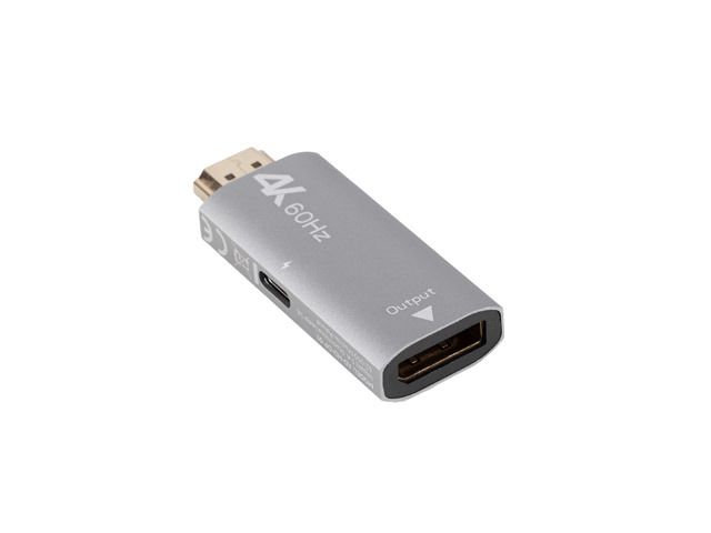 Lanberg HDMI M) - DisplayPort (F) Adapter 4K Silver