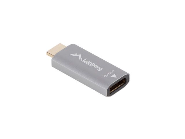 Lanberg HDMI M) - DisplayPort (F) Adapter 4K Silver