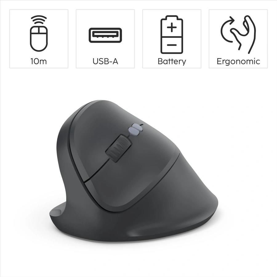 Hama EWM-500L Wireless Mouse Black (balkezes)