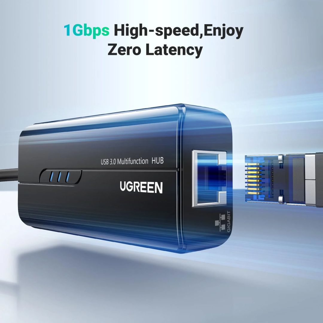 UGREEN USB 3.0 Hub Ethernet Adapter