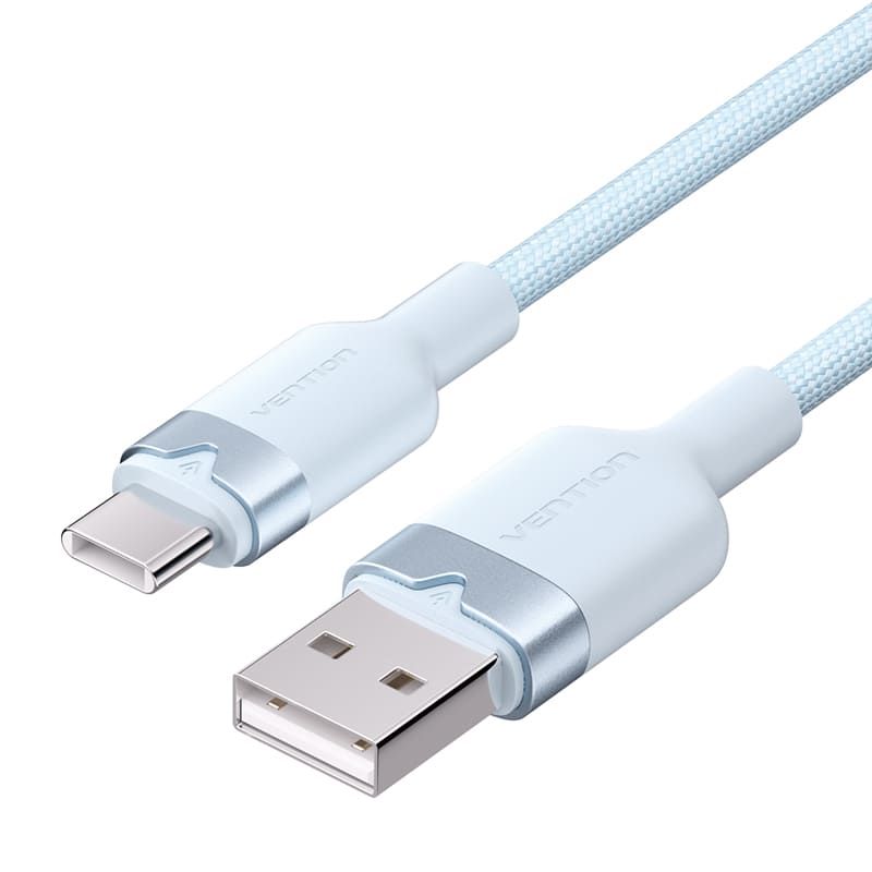Vention USB 2.0 A Male to C Male 3A Aluminum Alloy Type cable 1m Blue