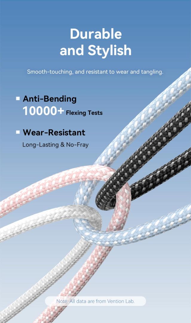 Vention USB 2.0 A Male to C Male 3A Aluminum Alloy Type cable 1m Blue