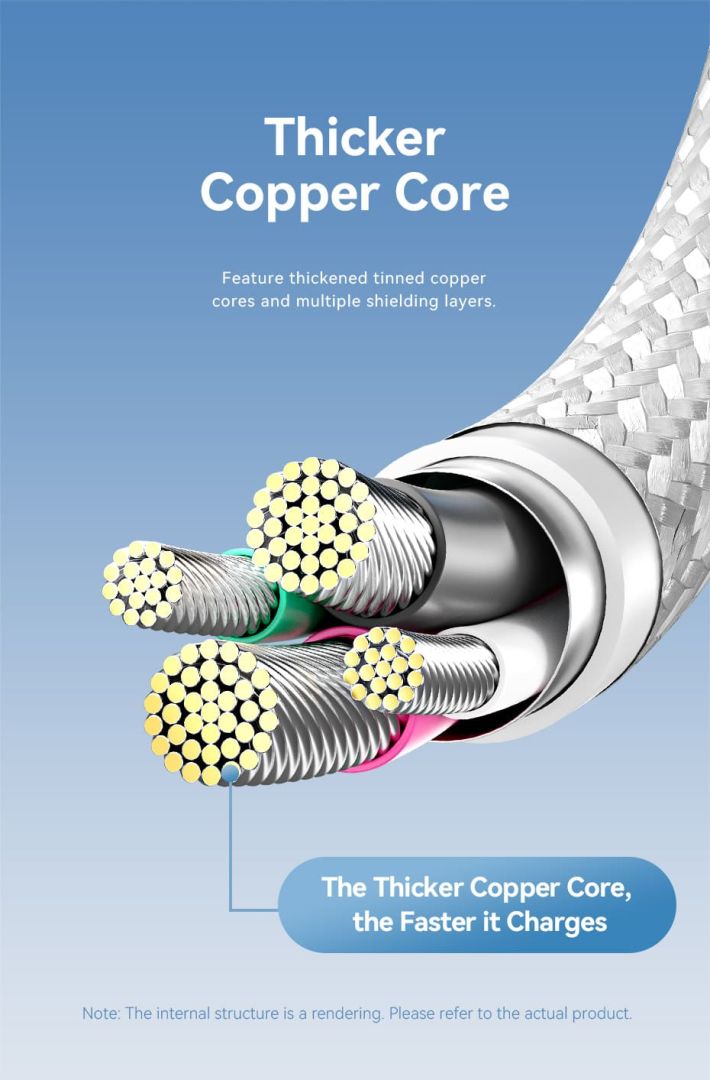 Vention USB 2.0 A Male to C Male 6A Aluminum Alloy Type cable 1m White