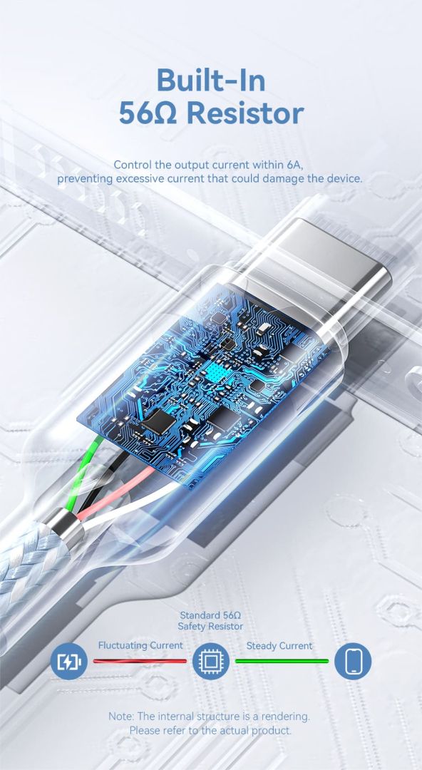 Vention USB 2.0 A Male to C Male 6A Aluminum Alloy Type cable 2m White