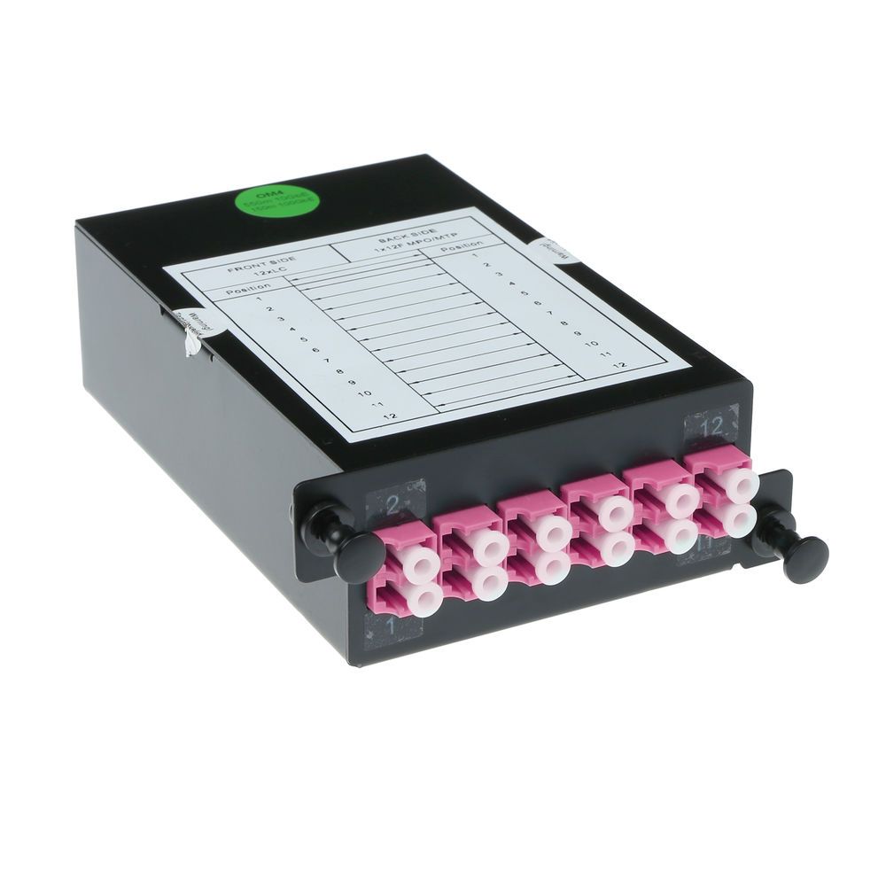 ACT Fanout cassette 12 fibers MTP-MPO Low Loss OM4