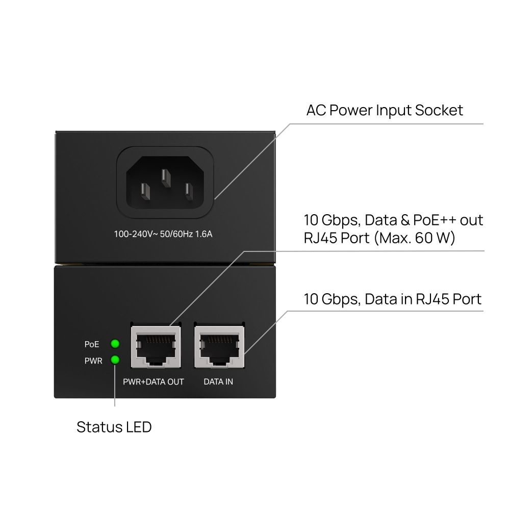 TP-Link POE370S Omada PoE++ Injector