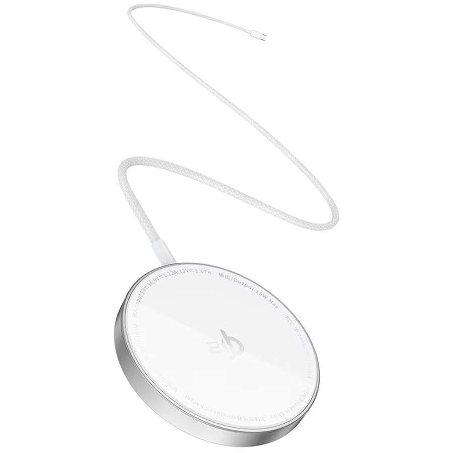 Baseus Simple Mini4 Air Magnetic Wireless Charging Stand 15W Silver