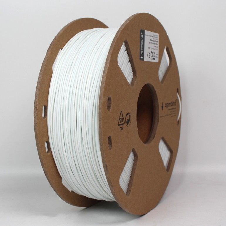 Gembird 3DP-PLA-FL-01-W PLA Flexible White1.75mm 1kg