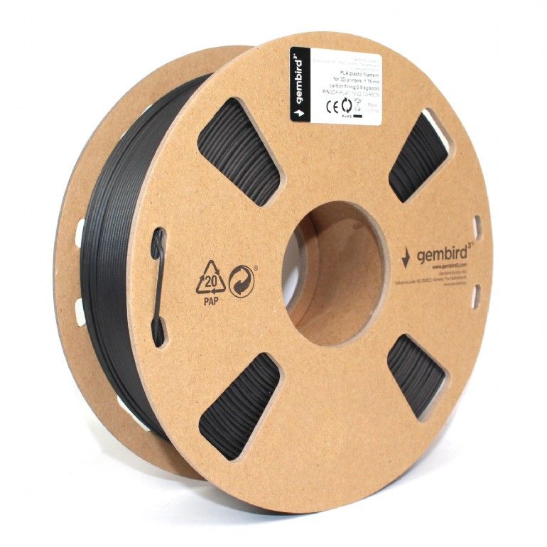 Gembird 3DP-PLA1.75-02-CARBON PLA Carbon 1,75mm 0,8kg