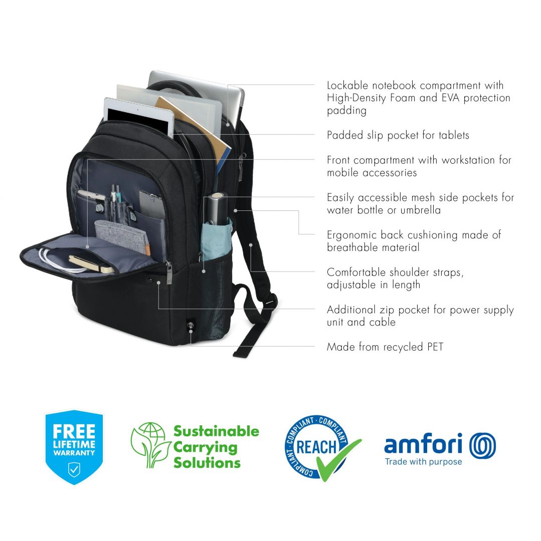 Dicota Laptop Backpack Eco Select 17,3