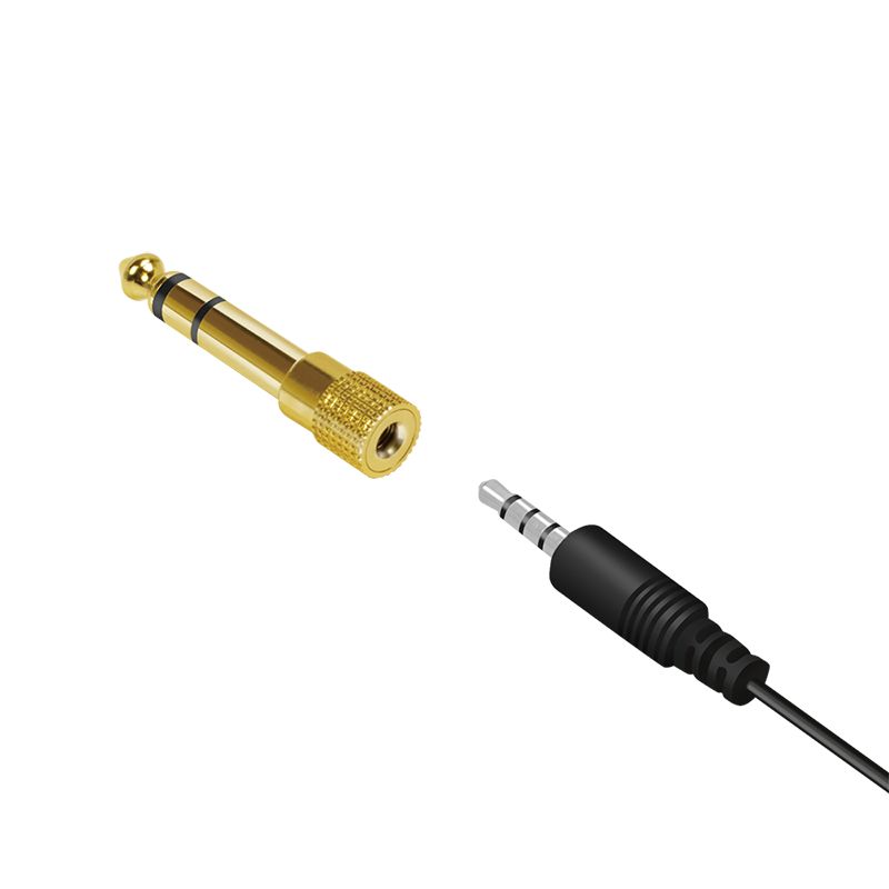 Logilink Audio adapter, 6.35 mm 3-pin/M to 3.5 mm 3-pin/F Zinc