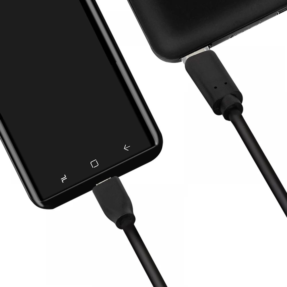 Logilink USB 2.0 cable USB-C male to micro-USB male 1m Black