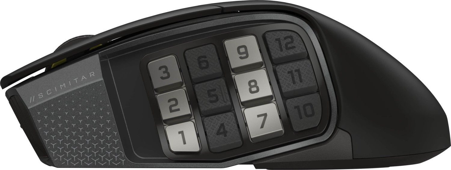 Corsair Scimitar Elite Se Wireless Bluetooth Gaming Mouse Gun Metal