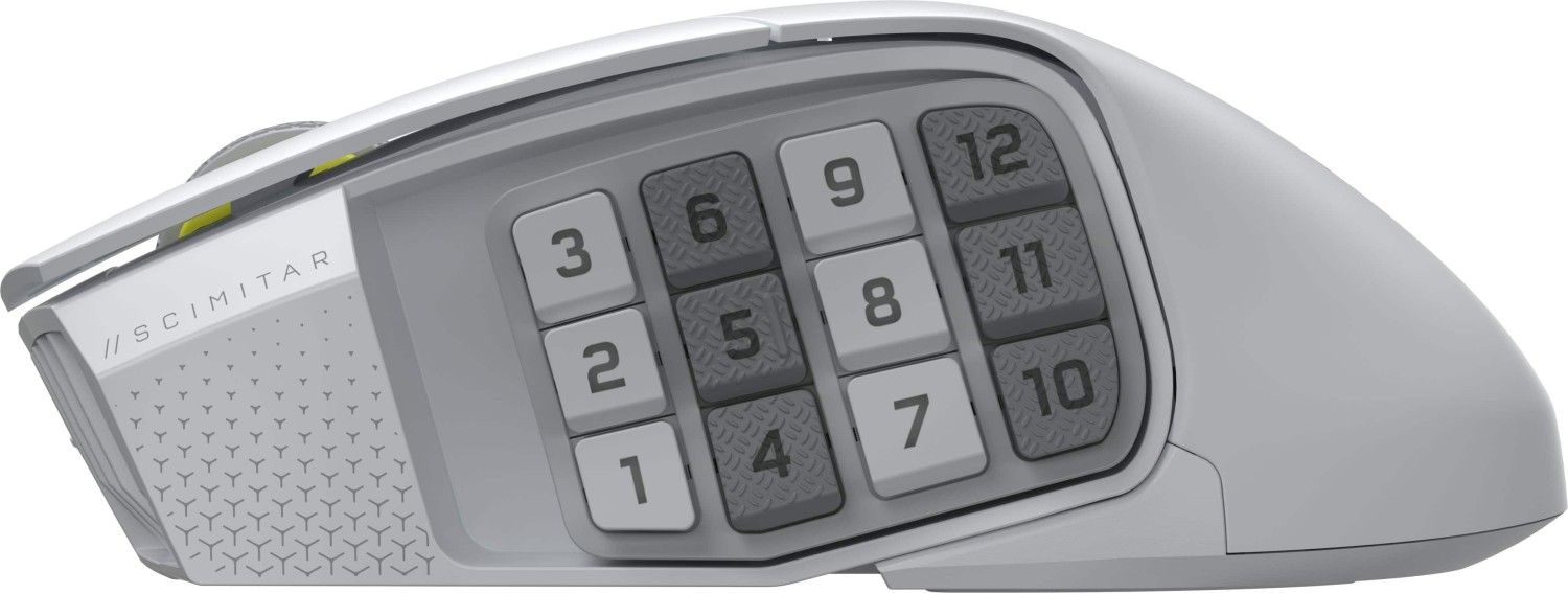 Corsair Scimitar Elite Se Wireless Bluetooth Gaming Mouse White