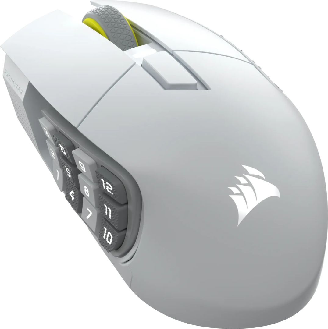 Corsair Scimitar Elite Se Wireless Bluetooth Gaming Mouse White