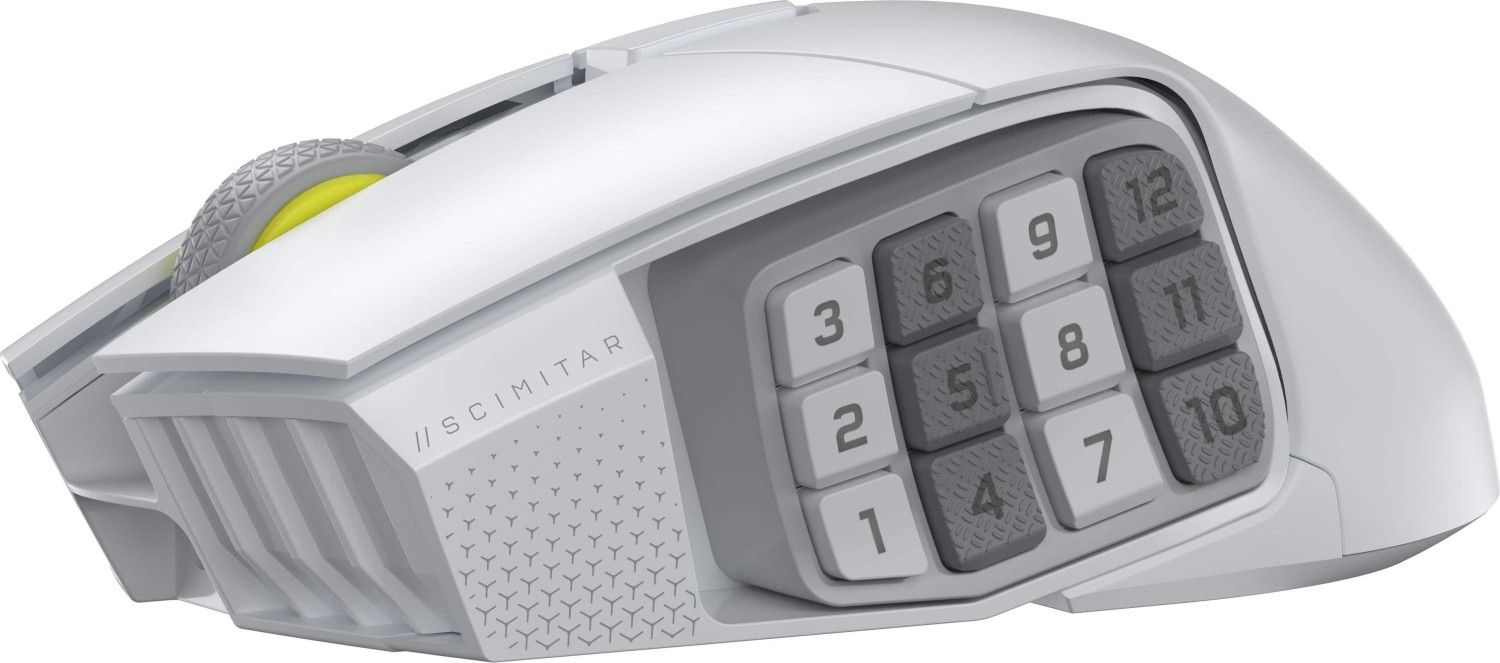 Corsair Scimitar Elite Se Wireless Bluetooth Gaming Mouse White