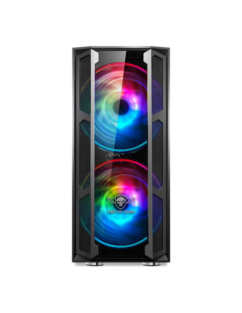 Spirit Of Gamer Ghost 5 RGB Tempered Glass Black