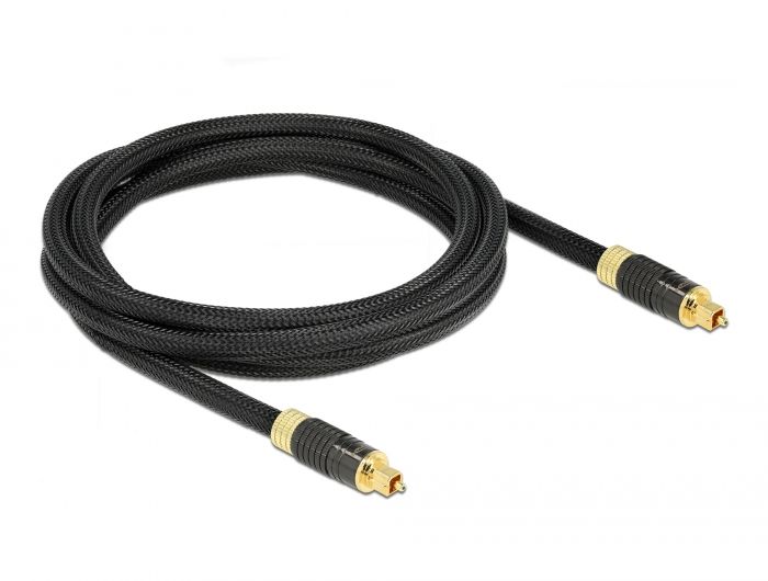 DeLock Toslink Standard Cable male - male 2m Black