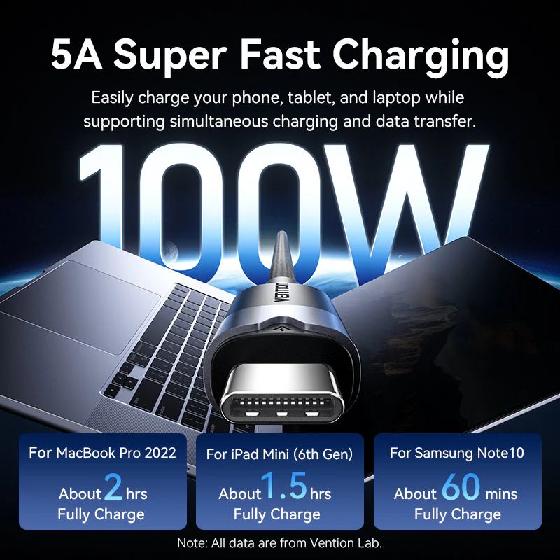 Vention USB-C 3.2/M cable 1m Black