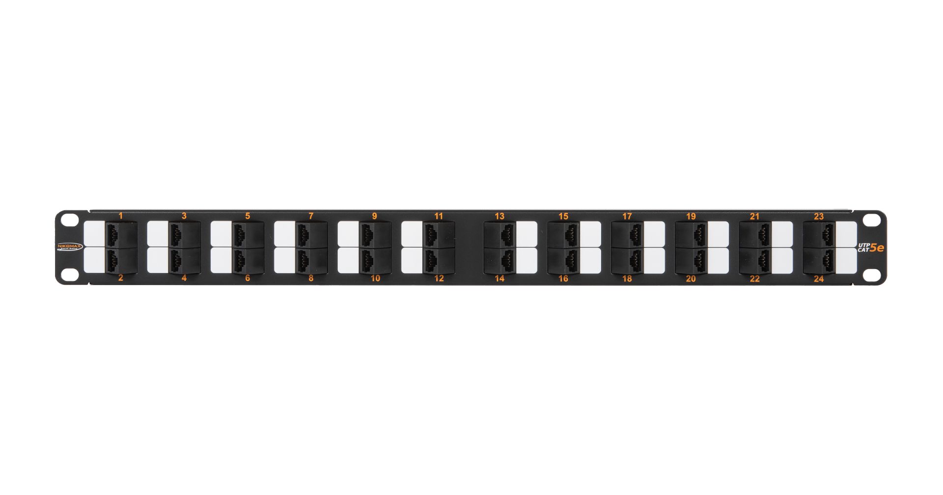 NIKOMAX 24-port Patch Panel 1U Black
