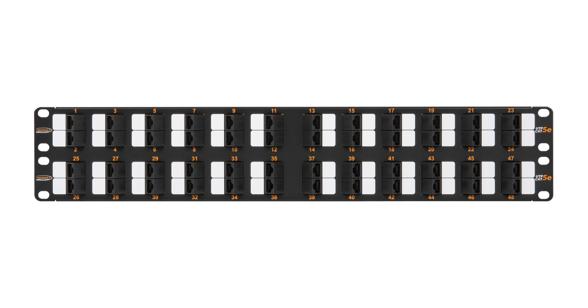 NIKOMAX 48-port Patch Panel 2U Black