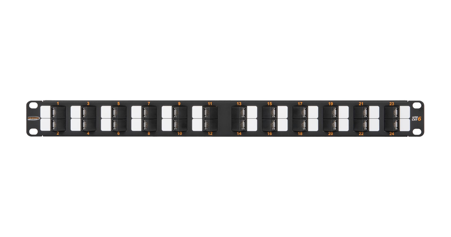 NIKOMAX 24-port Patch Panel 1U Black