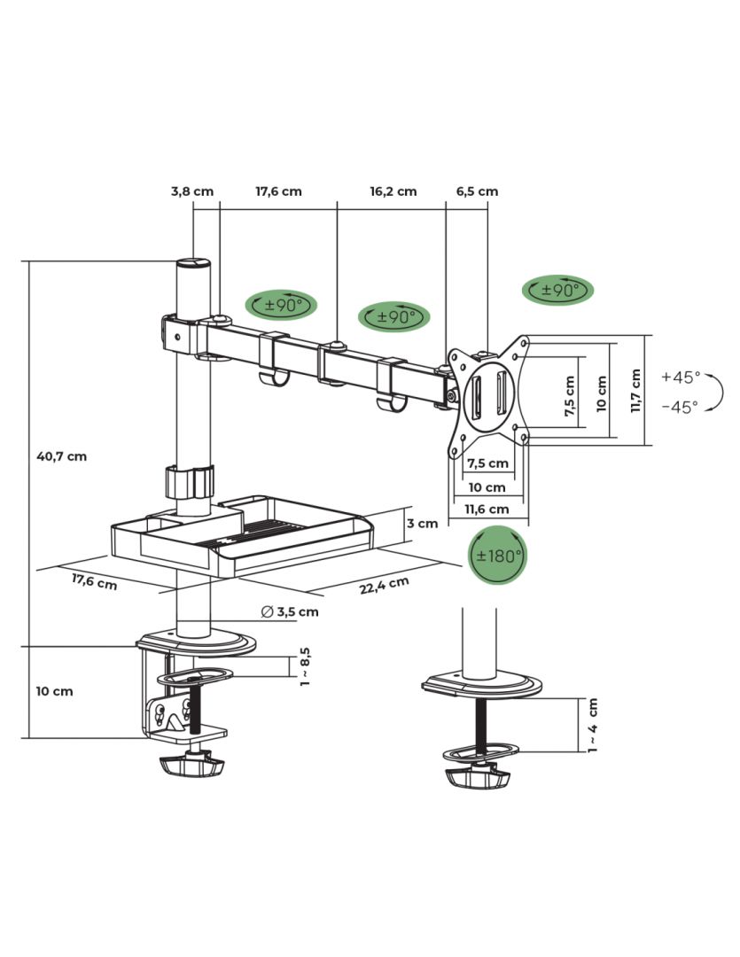 Advance XtendMounts Single 17
