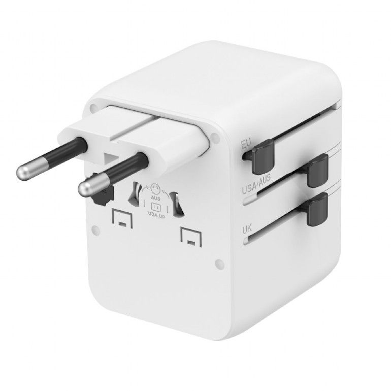 Gembird Universal travel power adapter 20W White