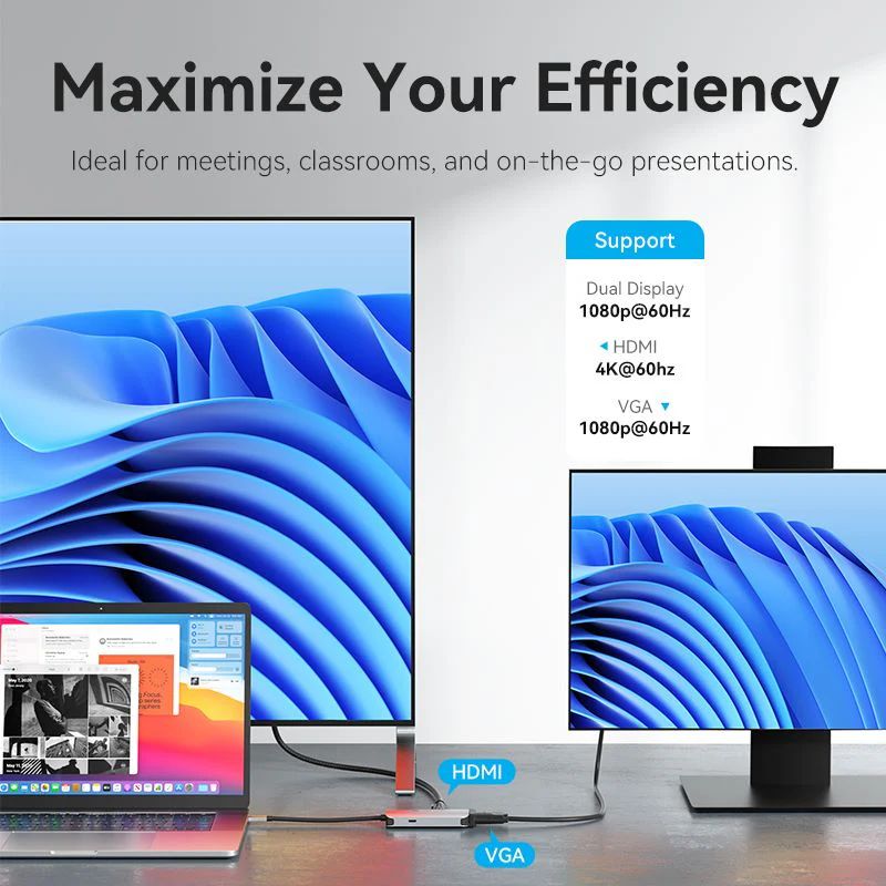 Vention 4-in-1 USB-C Docking Station