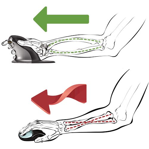 Fellowes Penguin Ambidextrous Vertical Small Wireless Mouse Black/Silver