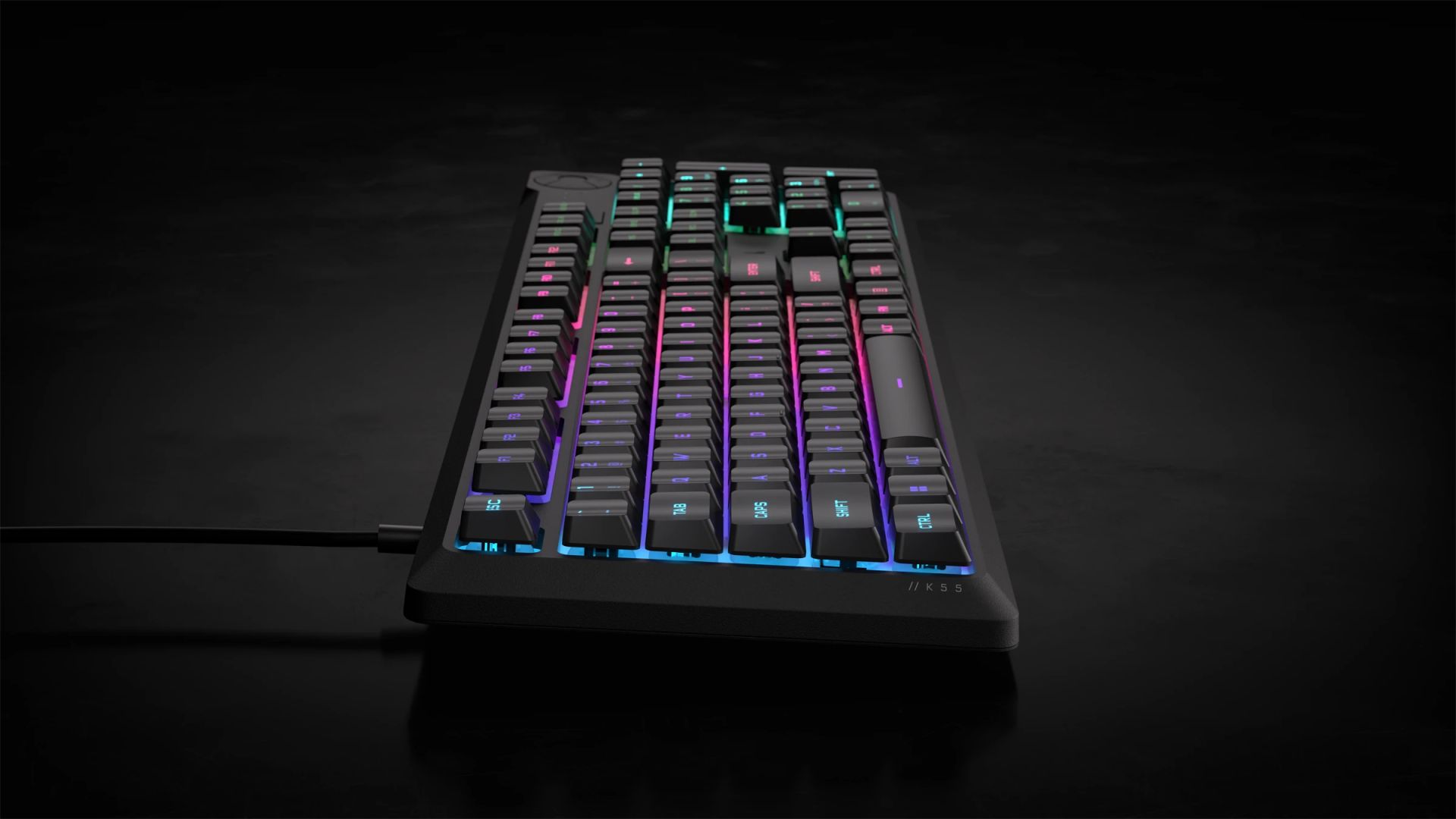 Corsair K55 Core RGB Gaming Keyboard Gray US