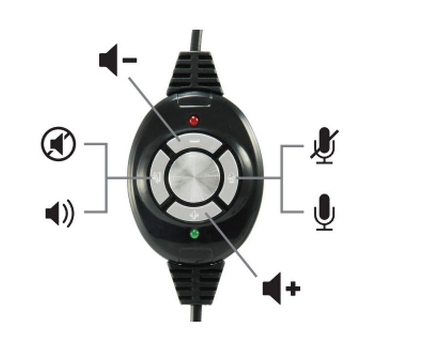 EQuip 245301 USB Headset Black