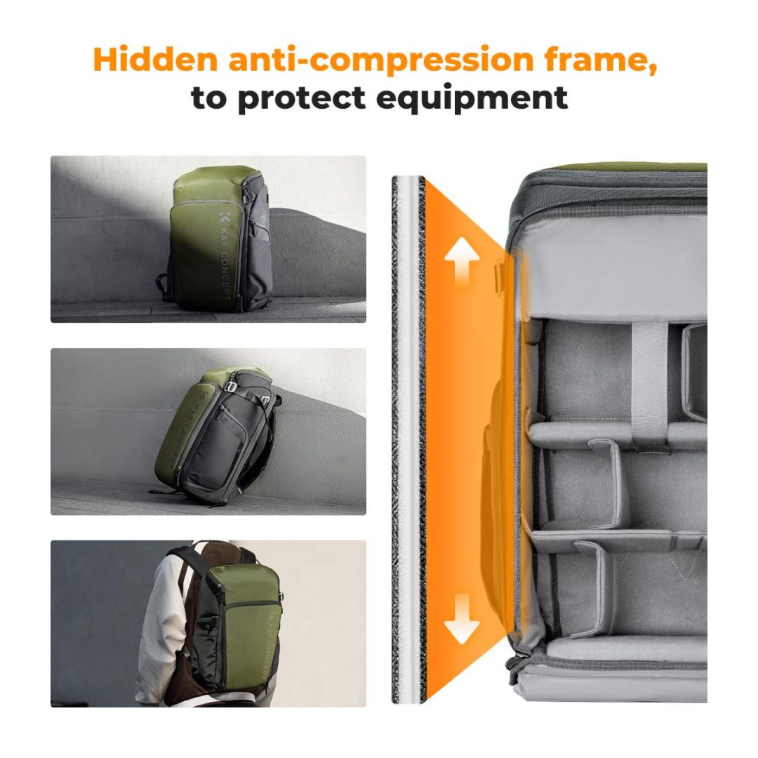 K&F Concept Camera Alpha Backpack Air 25L Nature Wander 01 Green