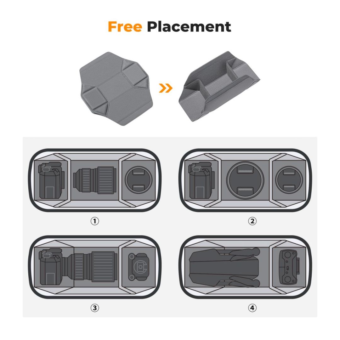 K&F Concept 2in1 Sling Bag Everyday Shoulder Bag & Photography Camera Backpack 10L Green