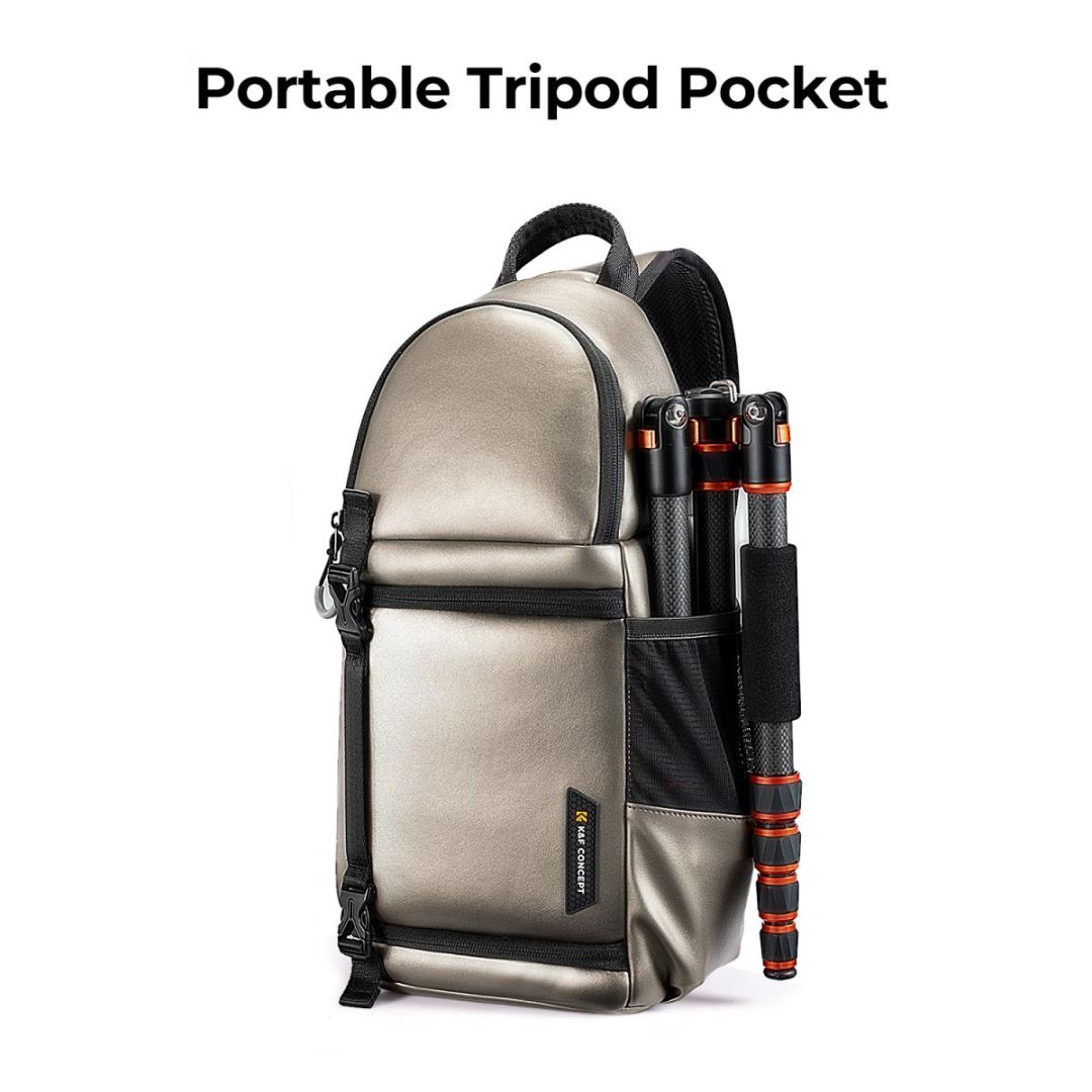 K&F Concept Waterproof Camera Shoulder Backpack 10L Golden