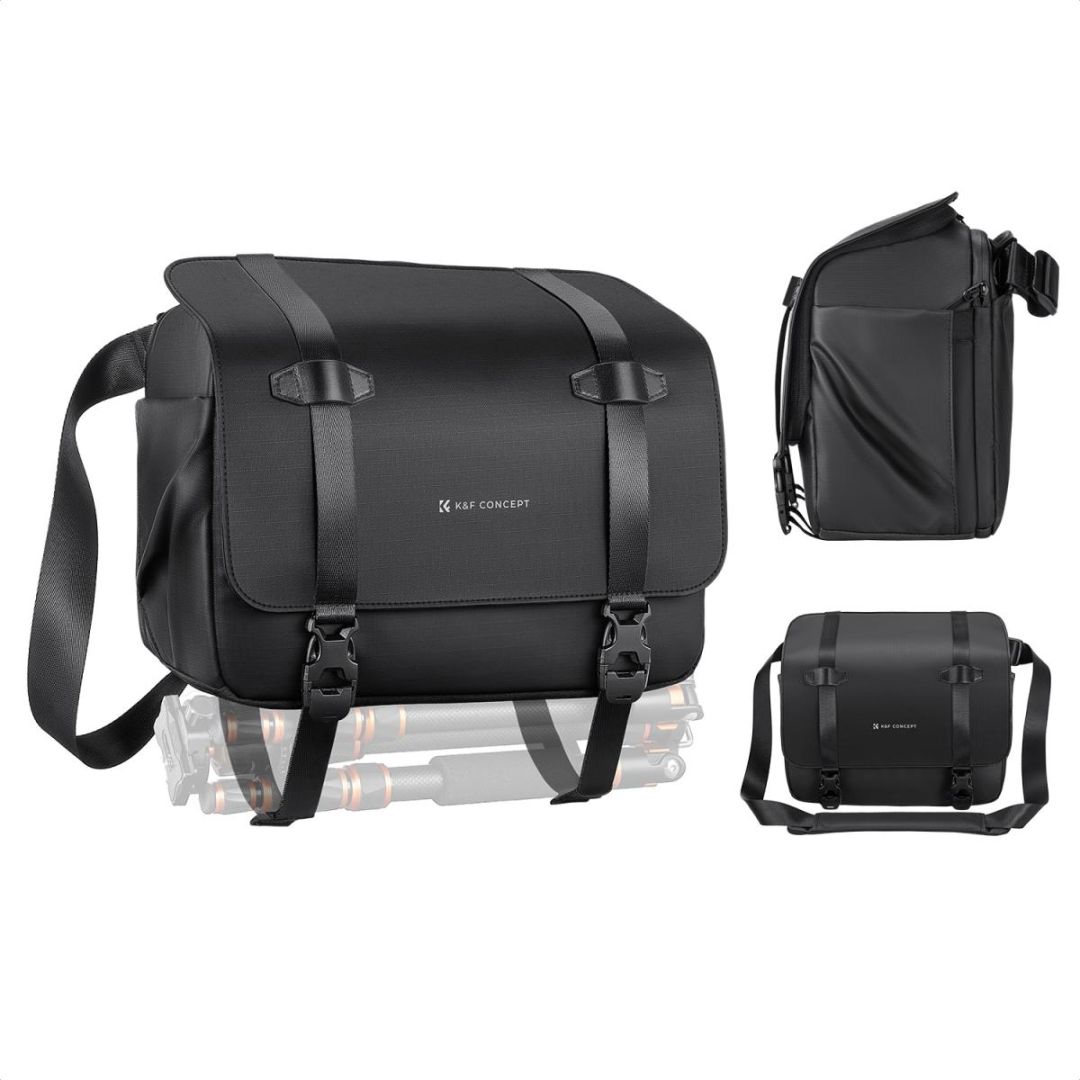 K&F Concept Camera Crossbody Shoulder Backpack 10L Black