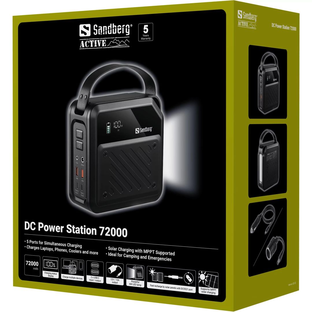 Sandberg 421-22 72000mAh DC Power Station Black