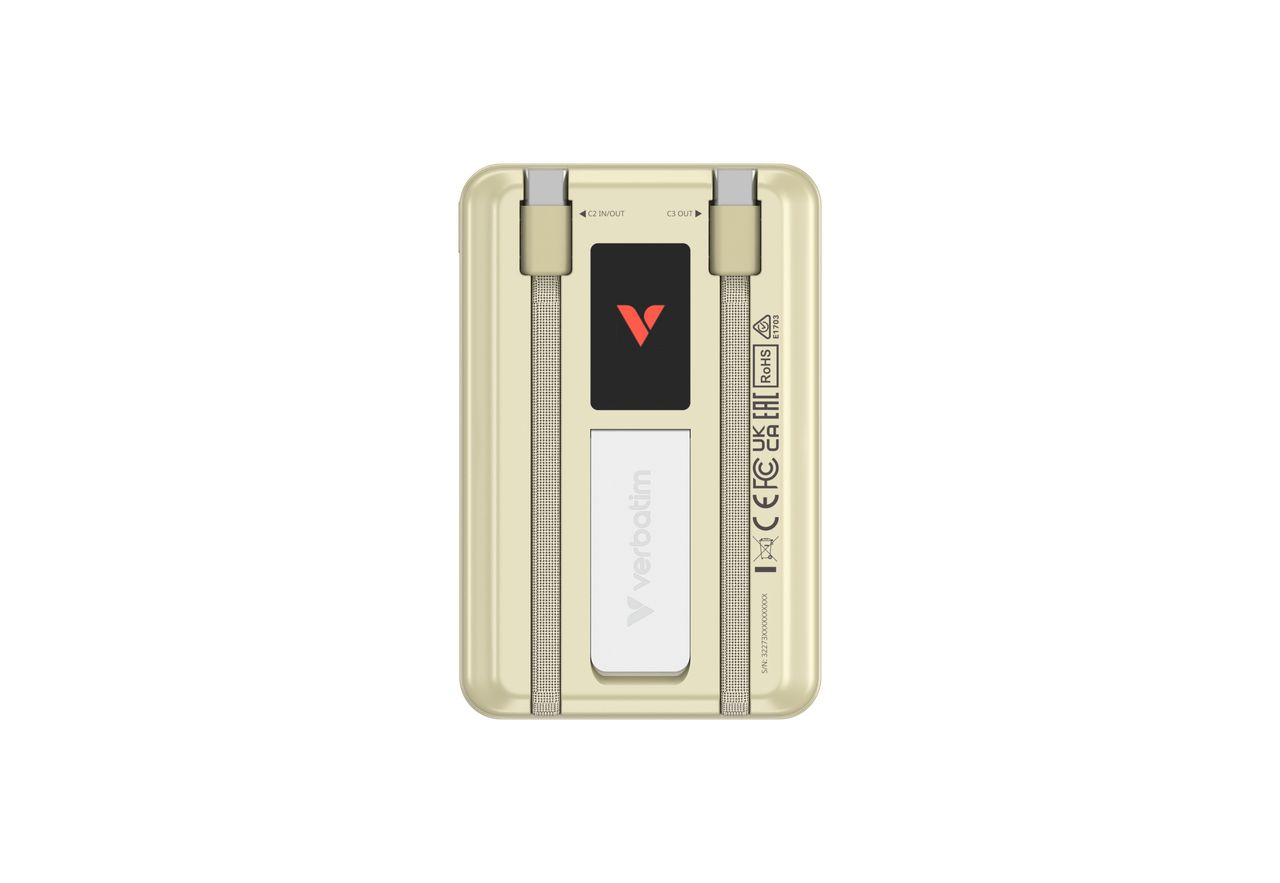 Verbatim Charge ''n'' Go Two Cable 10000mAh PowerBank Gold