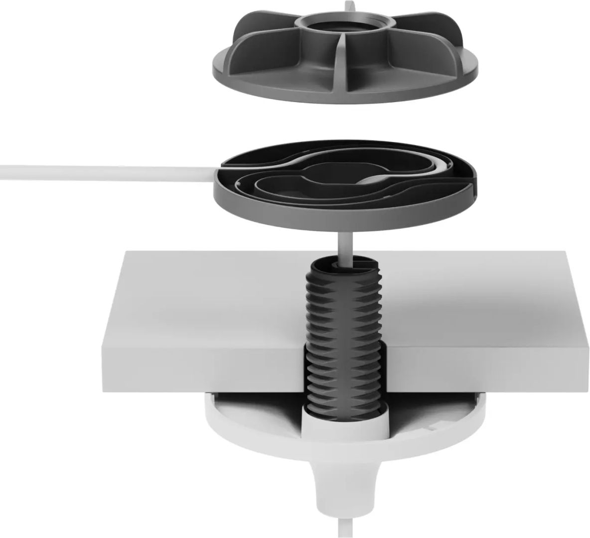 Logitech Pendant Ceiling Mount for Mic Pod Off White