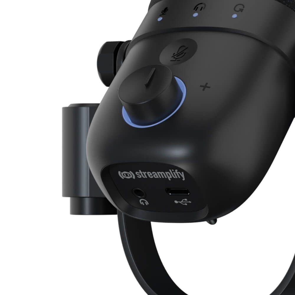 Streamplify MIC VOX Microphone + asztali tartó Black